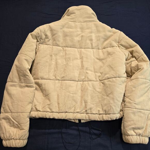 Princess Polly Cropped Corduroy Puffer Jacket Size 4 Streetwear Casual - Picture 7 of 11